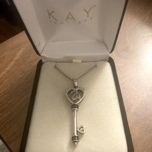 Jane Seymour Open Hearts Key Necklace